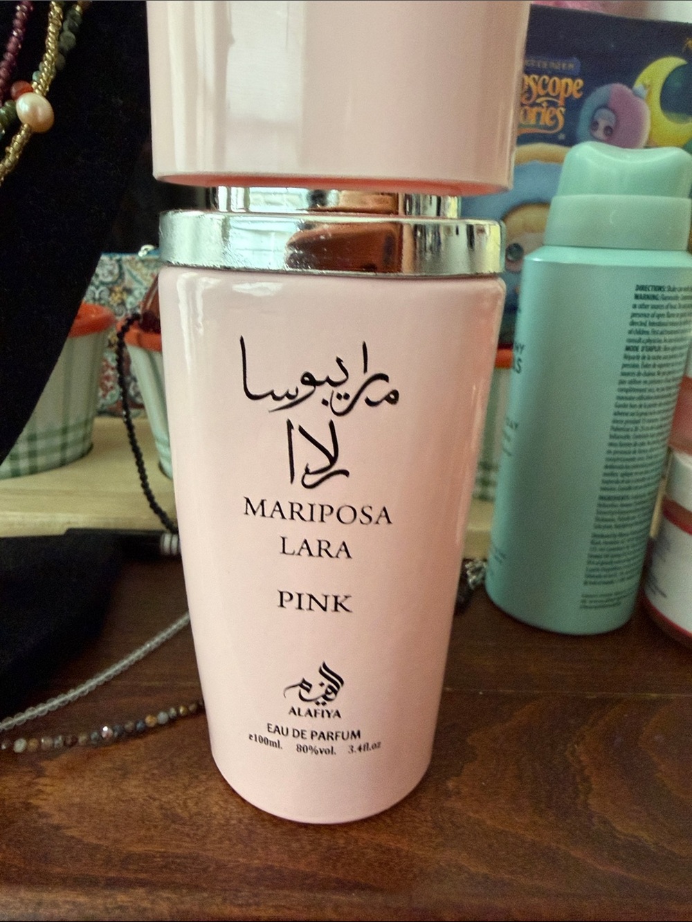 Mariposa Lara Pink Eau de Parfum Bottle - Light Pink